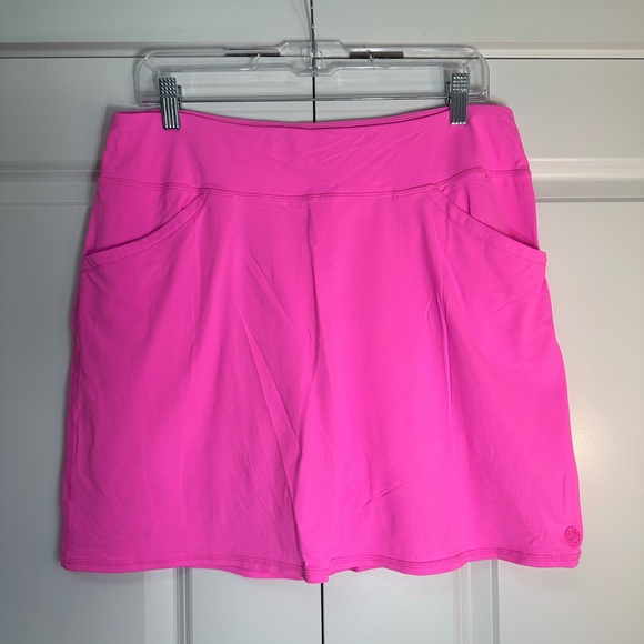 Lilly Pulitzer Pants - Lilly Pulitzer Luxletic Skort Bright Pink Size Large Vibrant Hot Pink Athletic